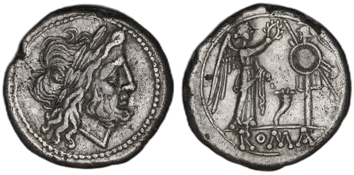Roman Republic. Anonymous. AR Victoriatus