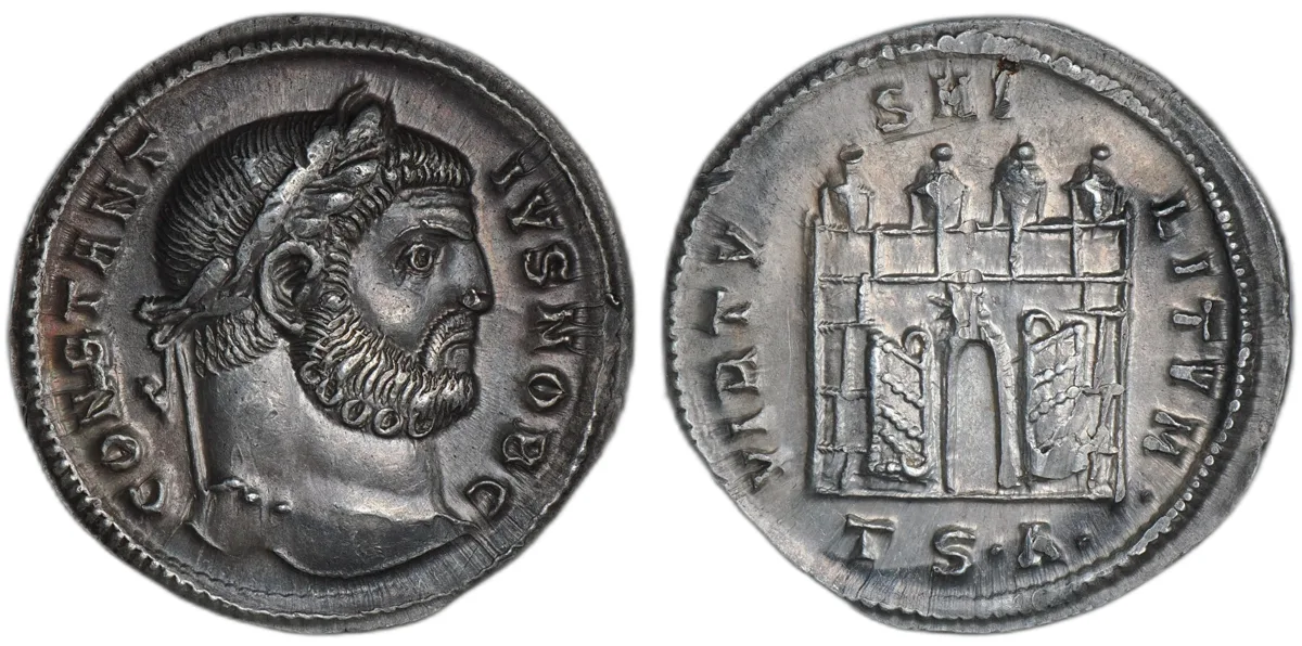 Constantius I, as Caesar, 293-305, Argenteus