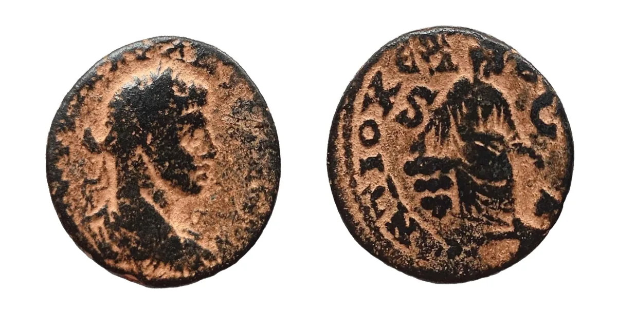 AE26 of Elagabalus (218-222), Antioch, RPC Online Plate
