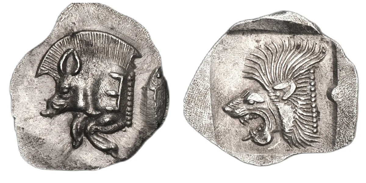 Mysia, Kyzikos. AR Trihemiobol, circa 480–450 BC.