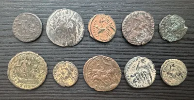 Lot 10 FEL TEMP REPARATIO coins Constantius II Constans Constantius Gallus Julian