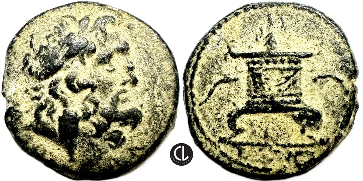Syria, Seleucis and Pieria, Pseudo-autonomous issue, AE Trichalkon, Dated Year 117? of the Caesarean Era (AD 68/9)