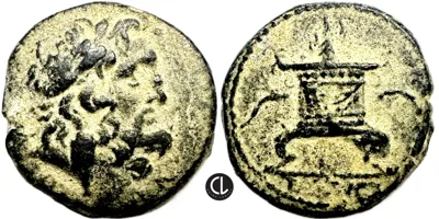 Syria, Seleucis and Pieria, Pseudo-autonomous issue, AE Trichalkon, Dated Year 117? of the Caesarean Era (AD 68/9)