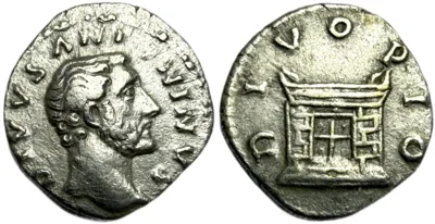 Divus Antoninus Pius. AR Denarius. AD 162