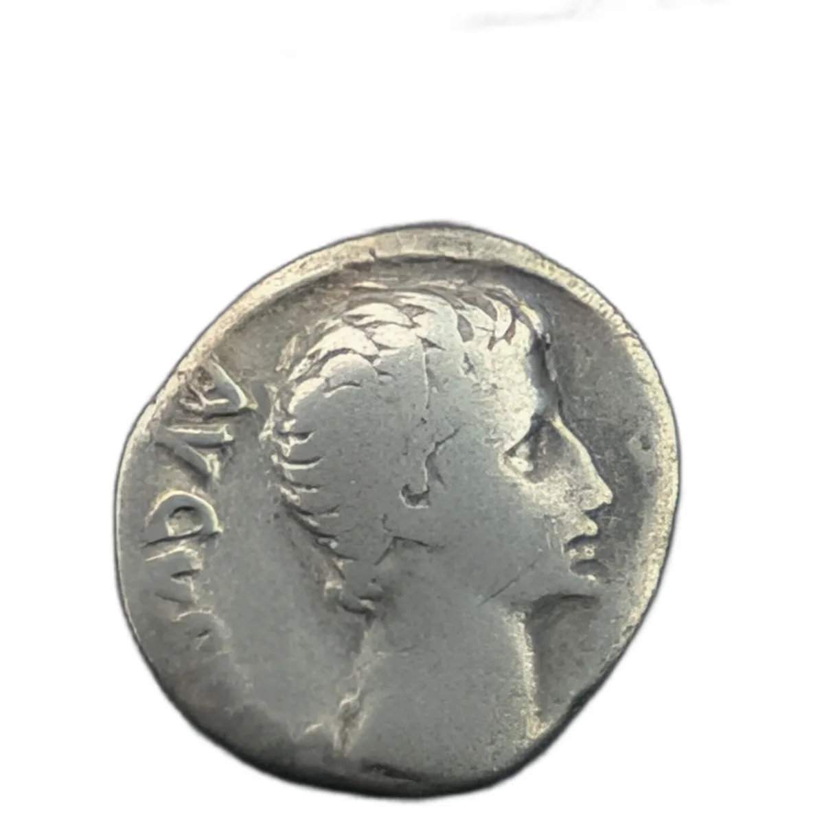 AUGUSTUS AR DENARIUS Lugdunum (Lyons) Mint 15-13 BC