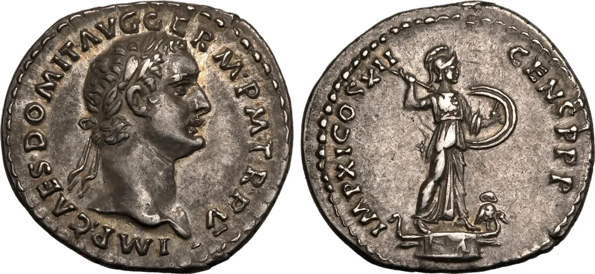 Domitian, A.D. 81-96. Denarius, Rome, late A.D. 86