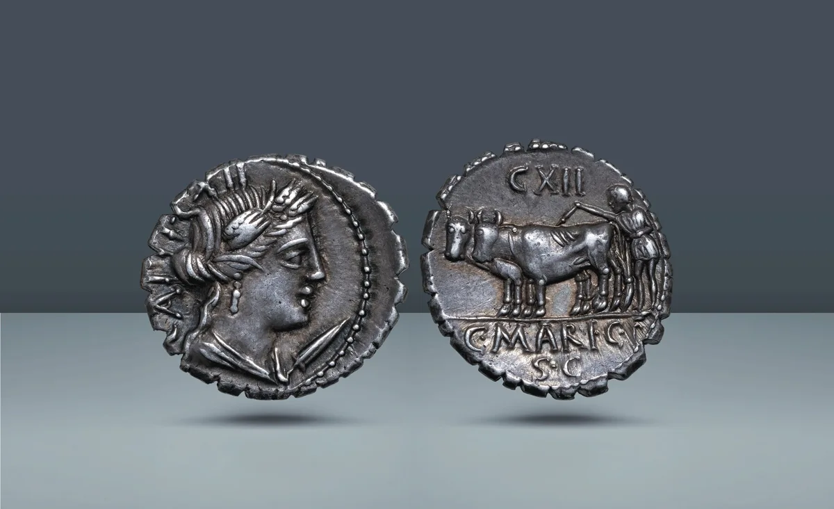 Roman Republic, Italy. C. Marius C.f. Capito, Rome, , c. 81 BC