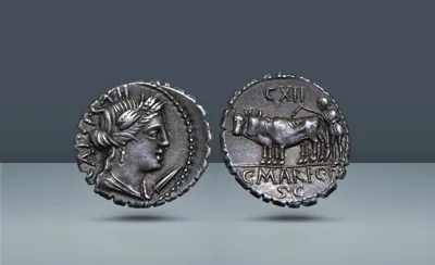 Roman Republic, Italy. C. Marius C.f. Capito, Rome, , c. 81 BC
