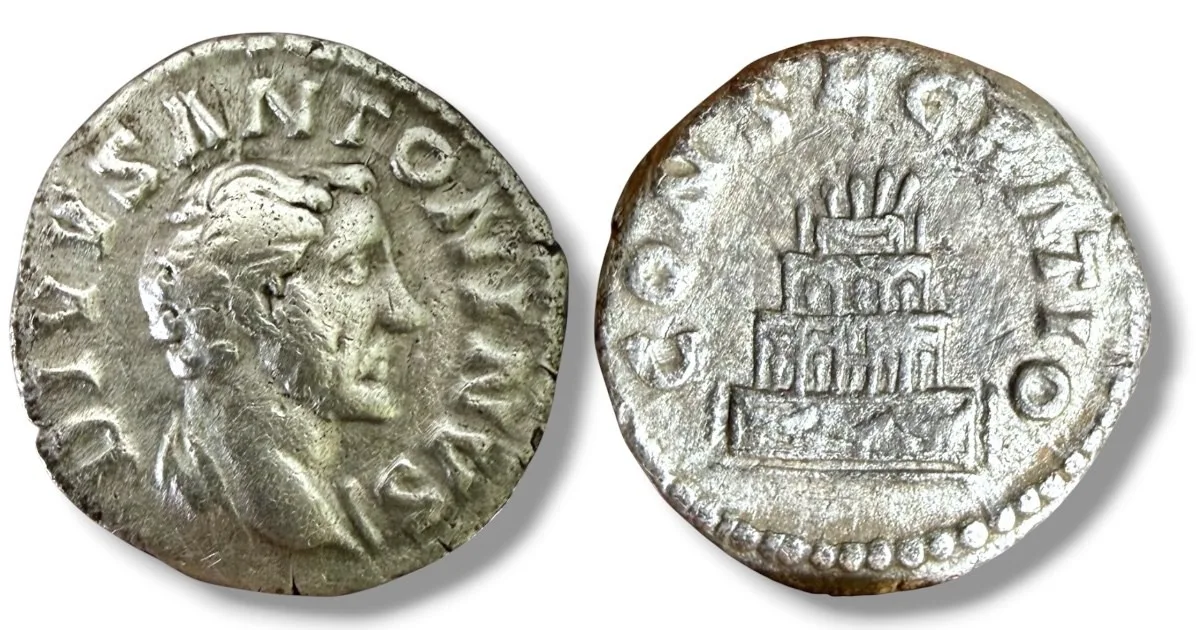 Divus Antoninus Pius, AR Denarius, Rome, after AD 161