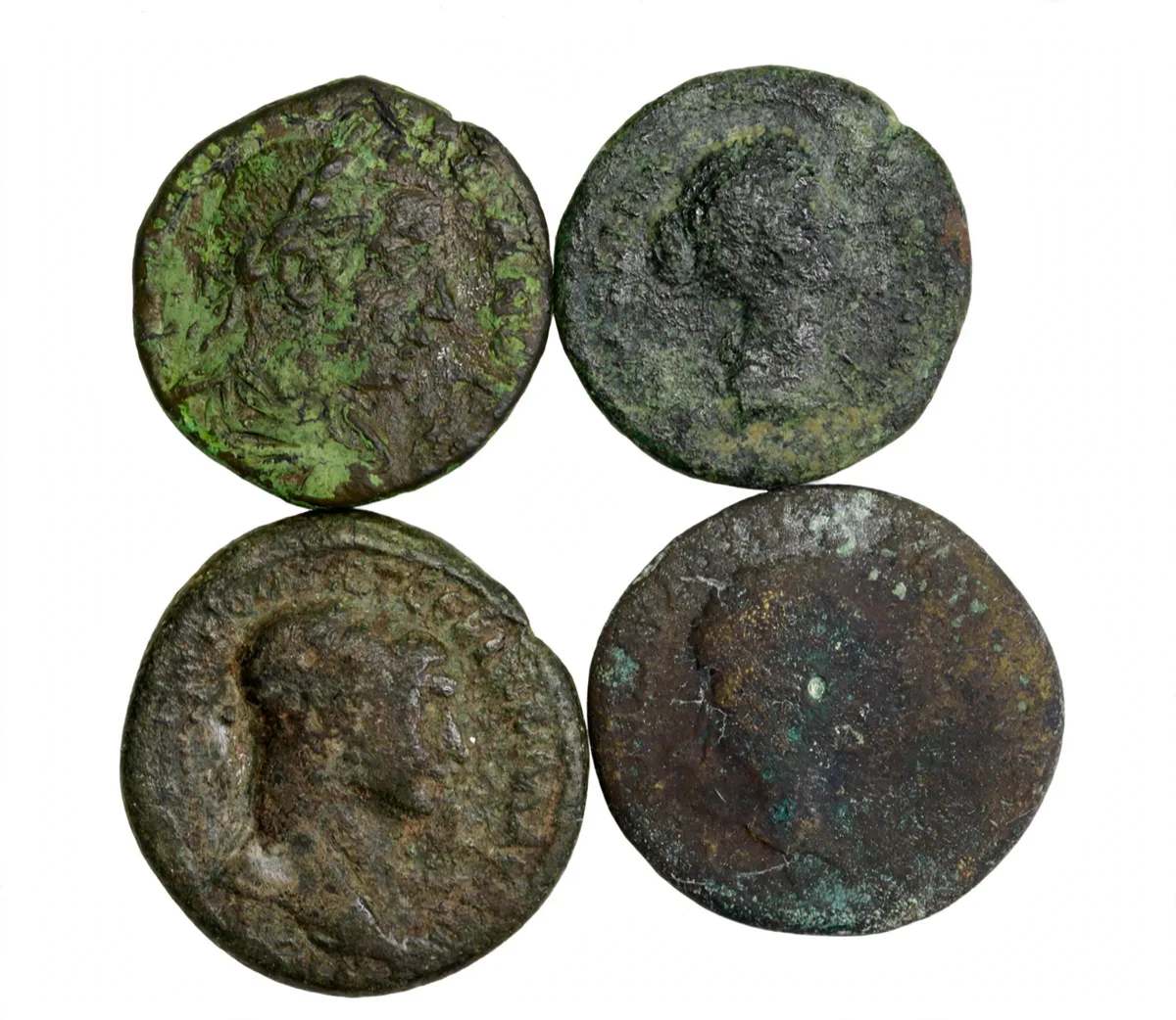 Lot of 4 Roman Provincial bronze coins, 2nd-3rd century AD