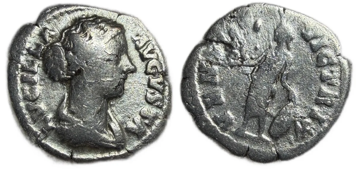 Lucilla Denarius AR with Venus Standing