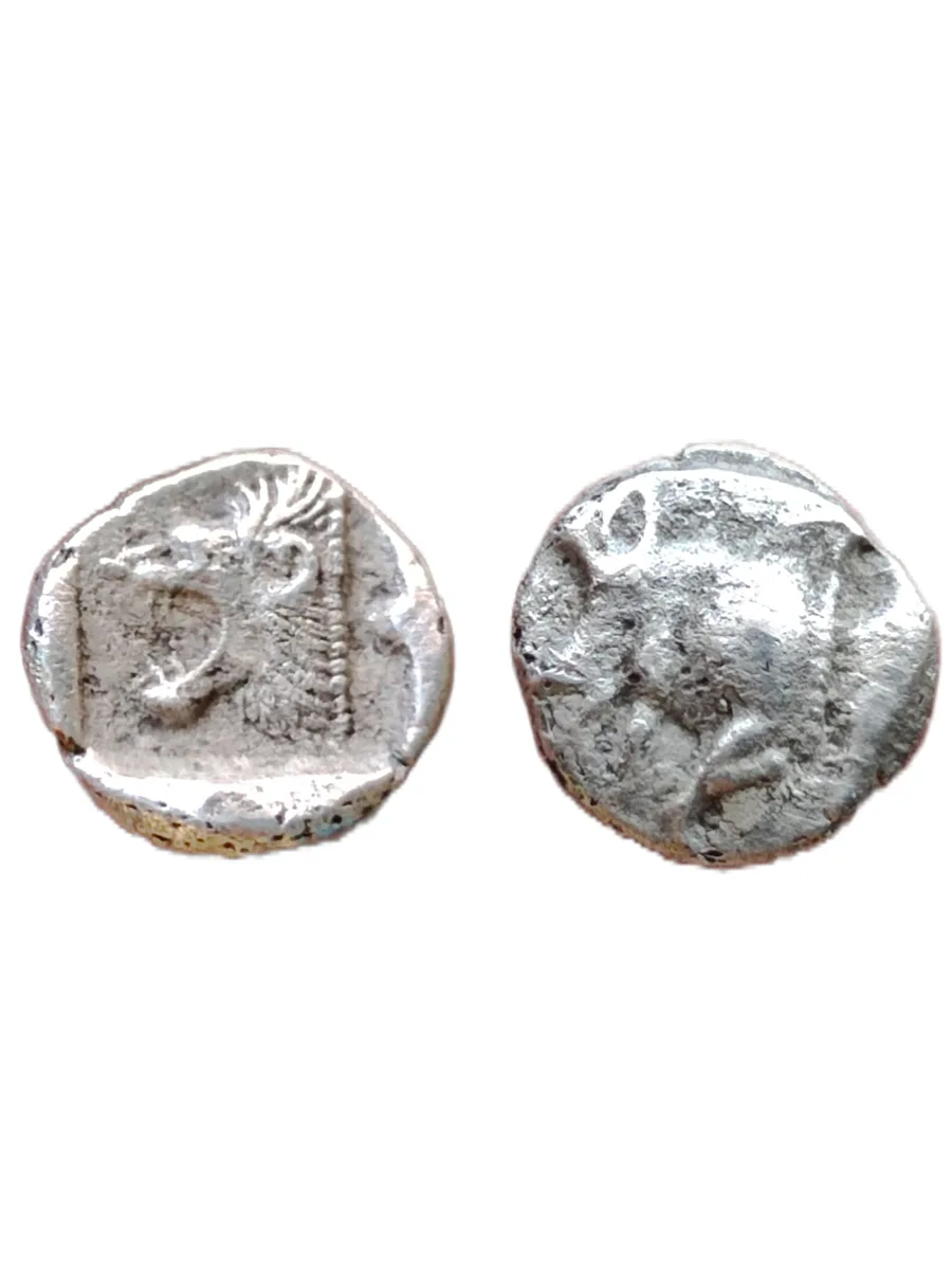 MYSIA. Kyzikos. Circa 450-400 BC. Hemiobol. Silver.