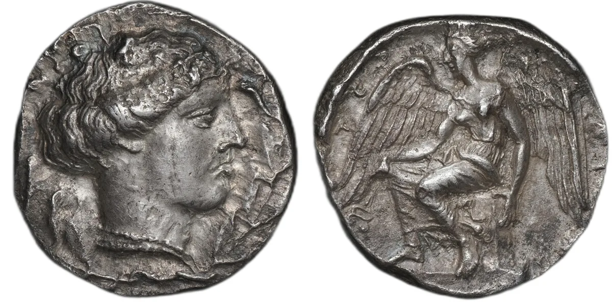 Bruttium. Terina. Circa 425–420 BC. AR Nomos