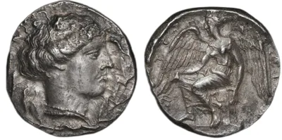 Bruttium. Terina. Circa 425–420 BC. AR Nomos