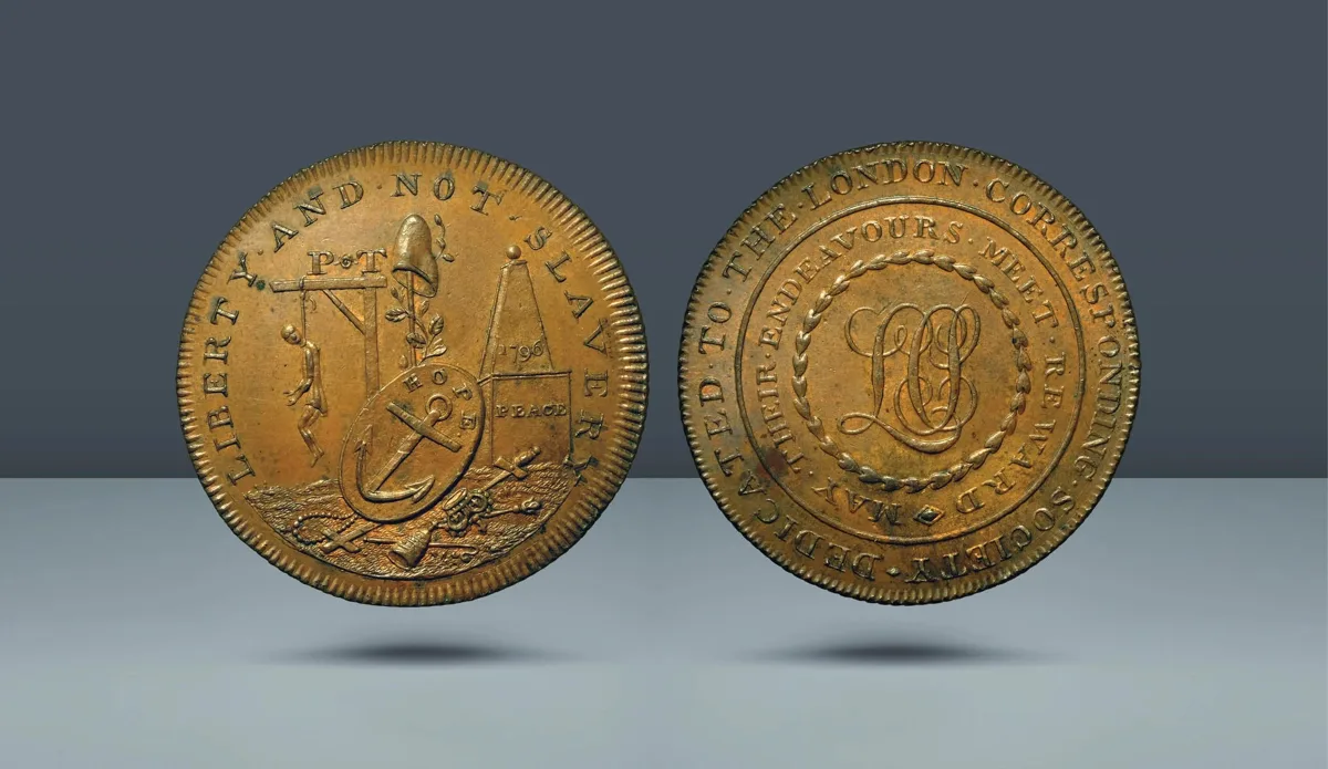 British Token, Middlesex 290. London, Piccadilly. London Corresponding Society. 1796