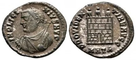 Licinius - A.D. 316-317 - Silvered Follis Æ - PROVIDENTIAE AVGG