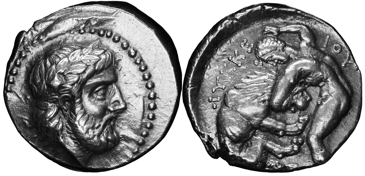 PAEONIA: LYKKEIOS 359-340 BC Silver Tetradrachm