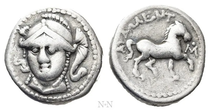 KINGS OF PAEONIA. Audoleon (Circa 315-286). Drachm. Astibos or Damastion mint.