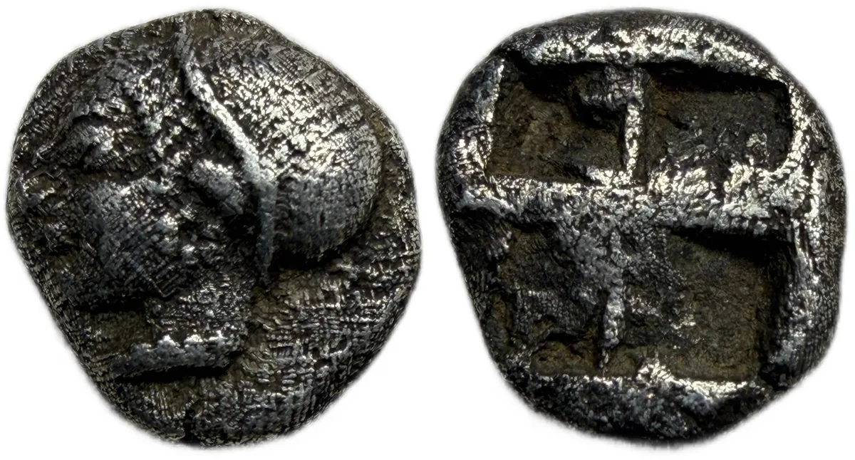 Ionia, Phokaia. AR Diobol