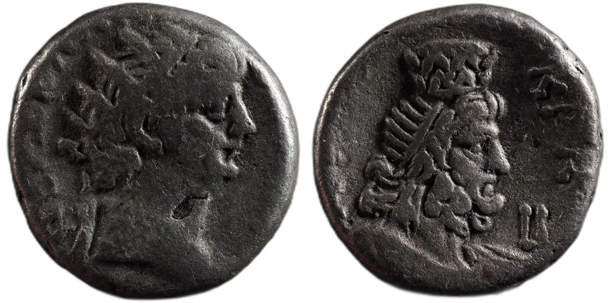 Nero Alexandrian AR Tetradrachm L IA (AD 64/65) Sarapis RPC I 5274