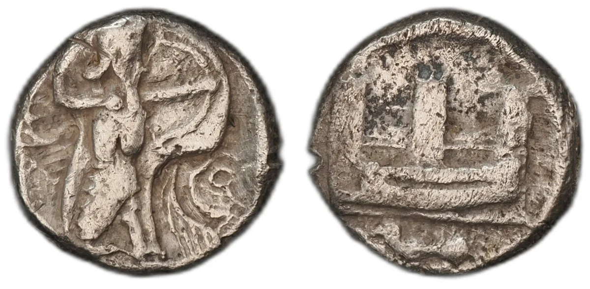 Arados, Phoenicia, Time of Baalshallim I-Ba'ana (452-402 BC), Shekel