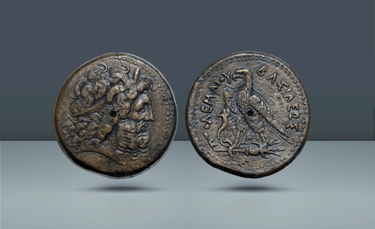 Ptolemaic Empire, Egypt. Ptolemy IV Philopator, 221 to 204 BC  Alexandria, c. 225-205 BC