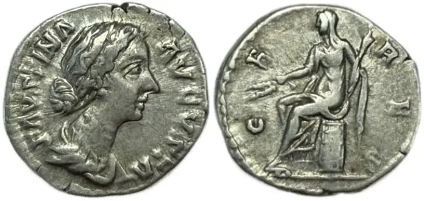 Faustina II (AD 147-175) denarius