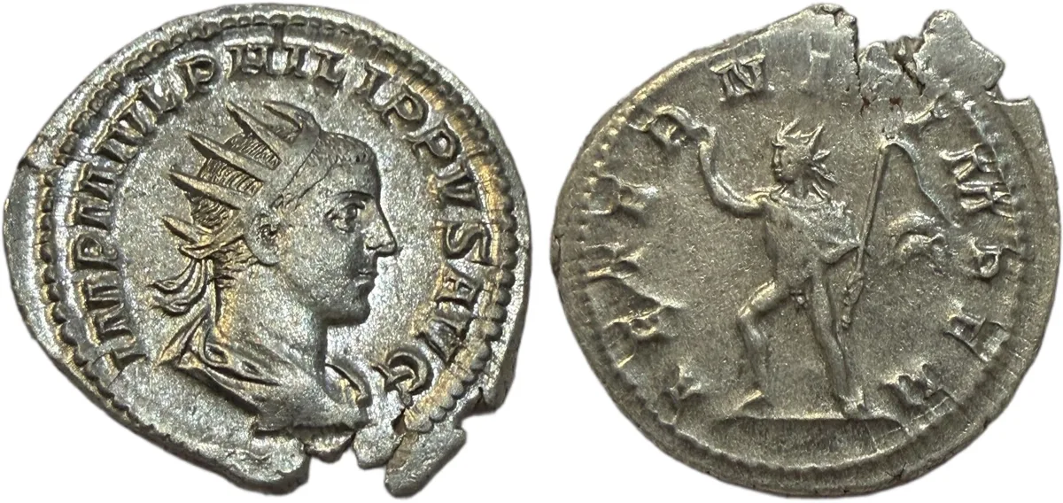 Philip II. Rome. AD 247-248. Silver Antoninianus