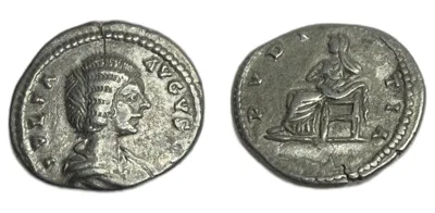 Julia Domna, wife of Septimius Severus Denarius