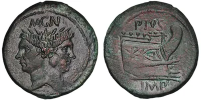 Sextus Pompeius Magnus Pius. 43–35 BC.