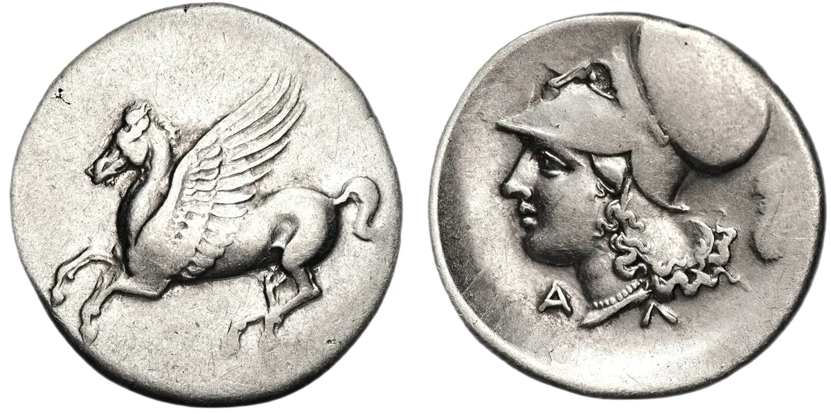 Corinthia, Corinth. Circa 375-300 BC. Stater