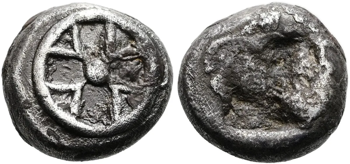 Attica, Athens. “Wappenmünzen” series. Silver obol