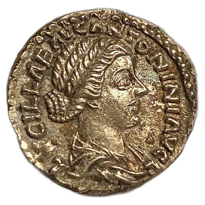 *Portrait of The Finest-Style! - Scarce!* Lucilla. AR Denarius. Rome mint. Struck under Marcus Aurelius and Lucius Verus, AD 161-162.