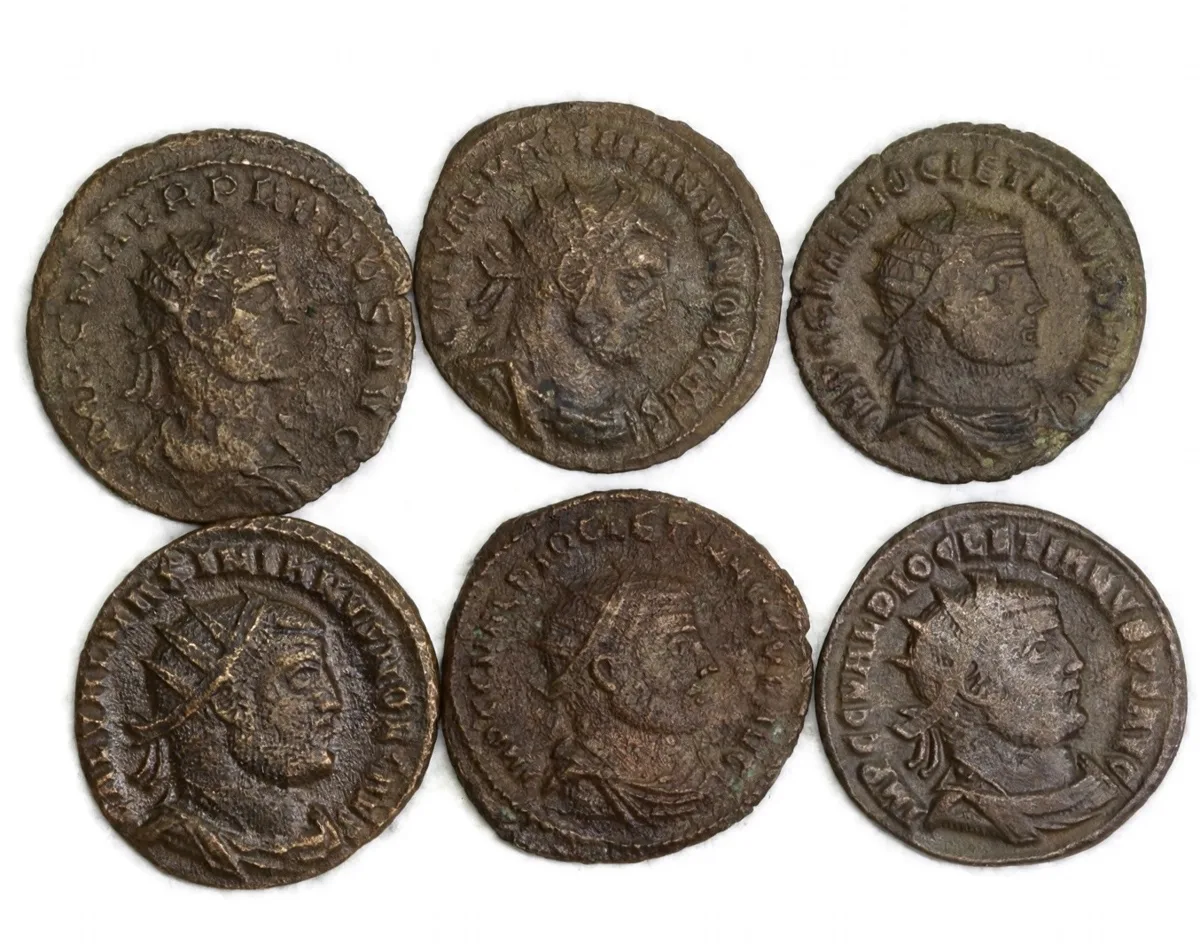Lot of 6 Roman Imperial AE Antoniniani, c. 276-295 AD