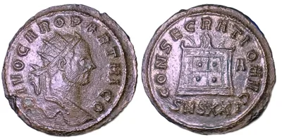 Divus Carus BI Antoninianus. Siscia, AD 283-285.