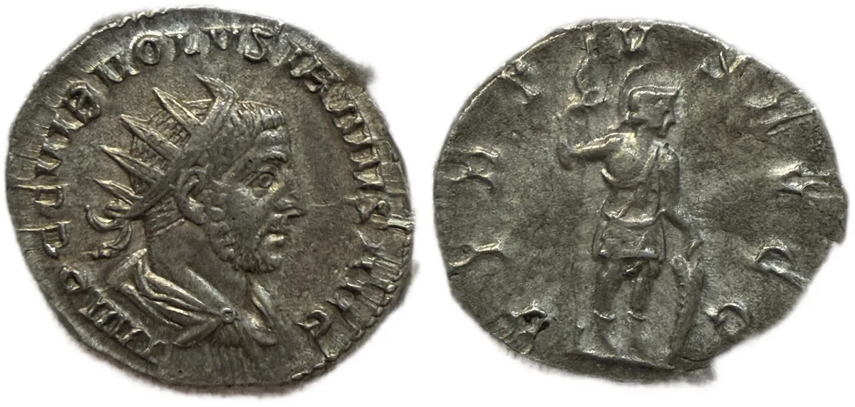 Volusian. Milan. AD 251-253. Silver Antoninianus