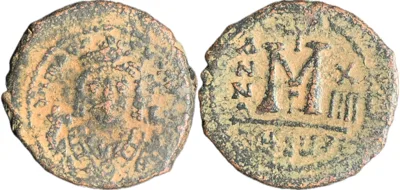Maurice Tiberius - Follis - Antioch (Theoupolis) - SB 533