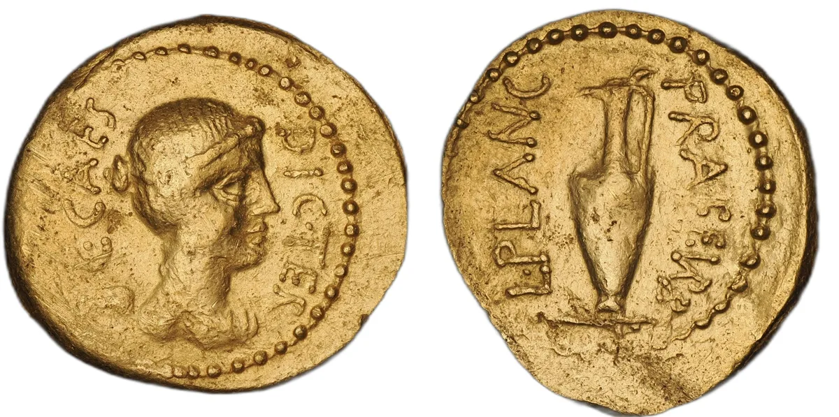Julius Caesar, 49–44 BC. AV Aureus