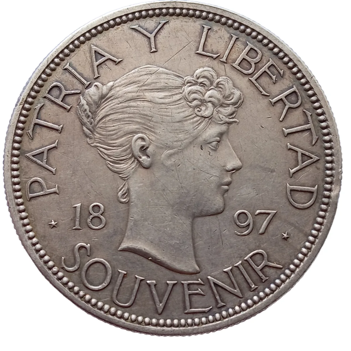 CUBA, War of Independence. 1895-1898. AR 'Souvenir' Peso