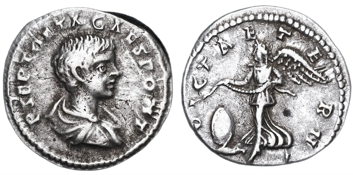 Geta, As Caesar, Denarius