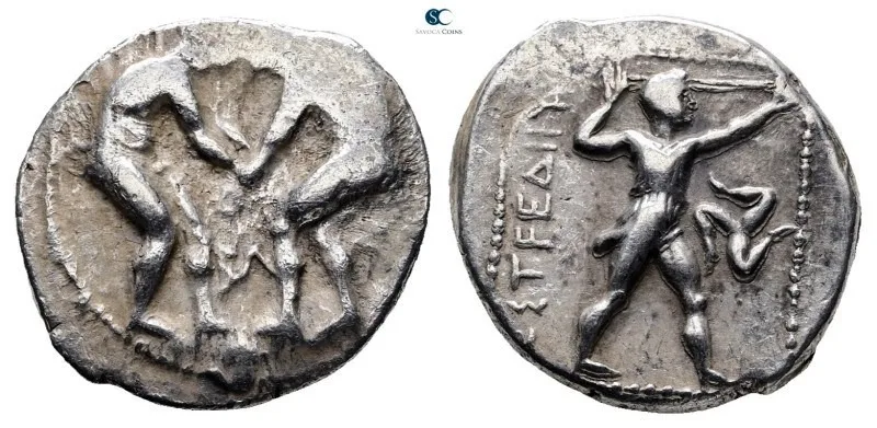 Pamphylia. Aspendos circa 380-330 BC. Silver Stater