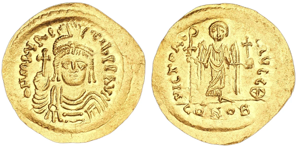 Maurice Tiberius, 582-602. AV Solidus, Constantinople