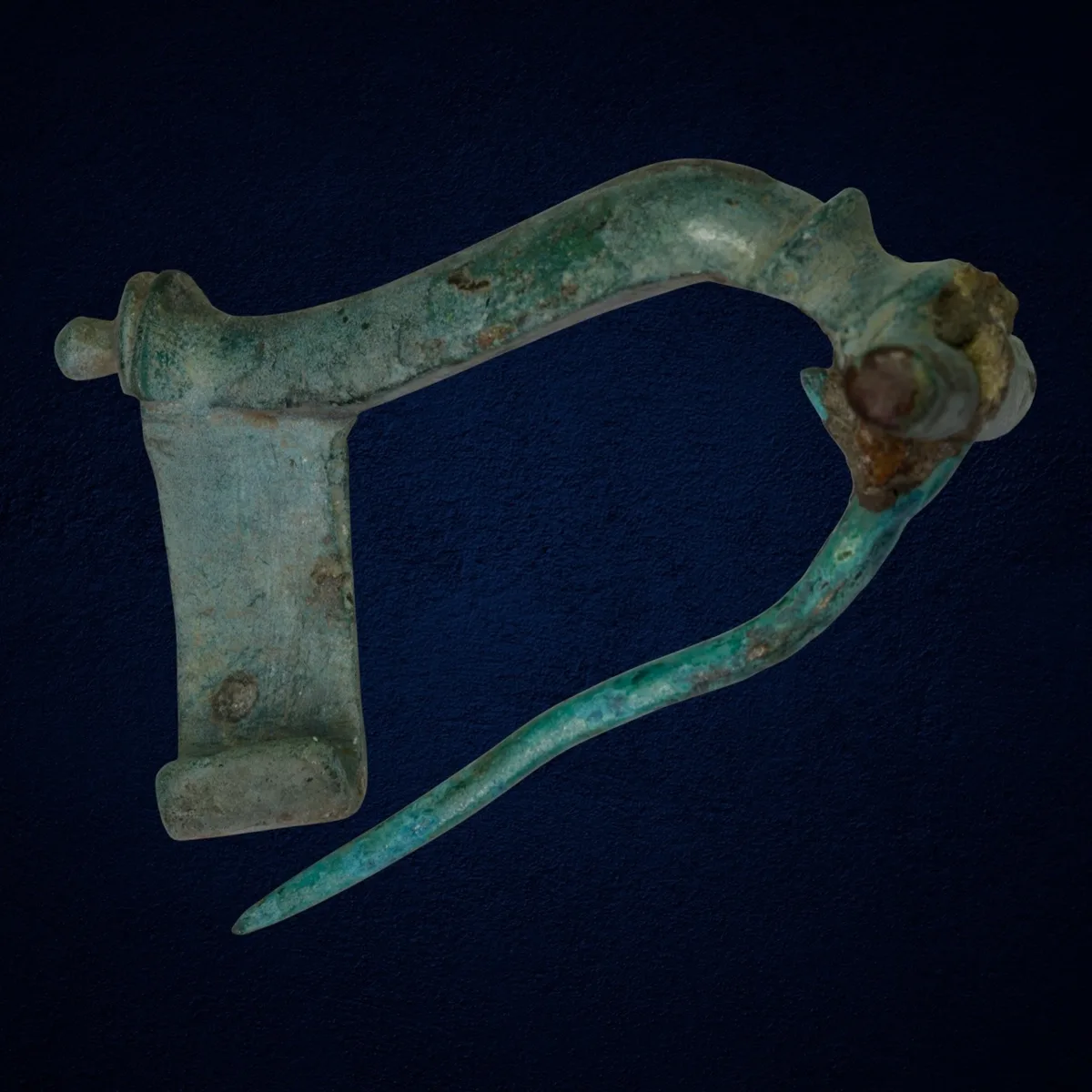 Large Authentic Roman Bronze Crossbow Fibula 2nd-3rd Century AD – 18.0g – Complete with Pin – Military Cloak Brooch