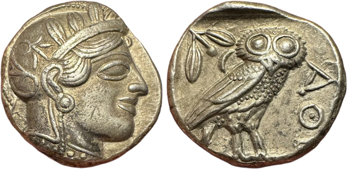 Charming Athens Owl Tetradrachm, Excellent Details