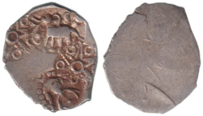 Ancient India Archaic, Punch Marked, Ashmaka Janapada, Silver 1/2 Karshapana