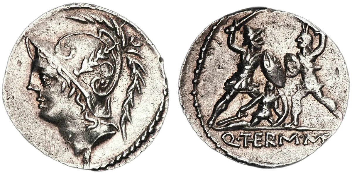 Q. Minucius Thermus M.f. 103 BC. AR Denarius