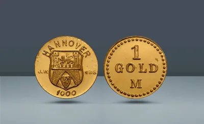 GERMANY, Hannover Stadtwappen. Dies by Josef Wild,   Nürnberg, 1923
