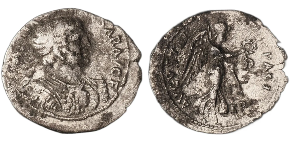 Domitian as Caesar, silver, struck at Ephesus in 71 CE under Vespasian