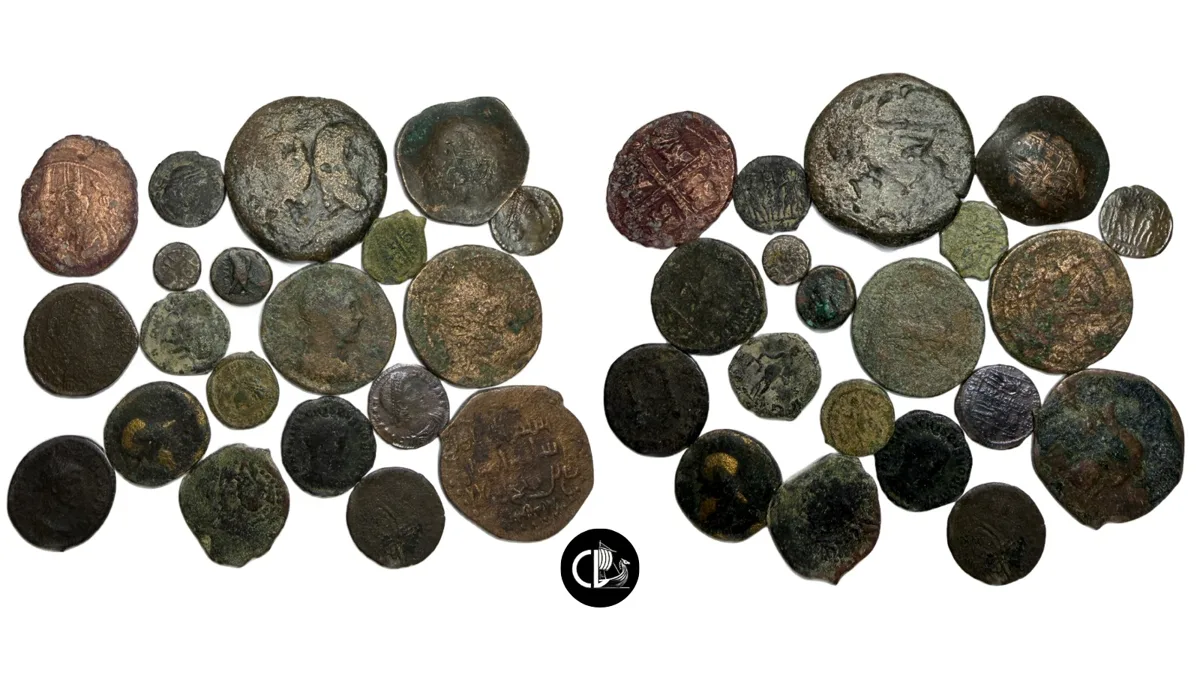 Lot Consisting of 20 Ancient Coins - Sold as is, with no returns.