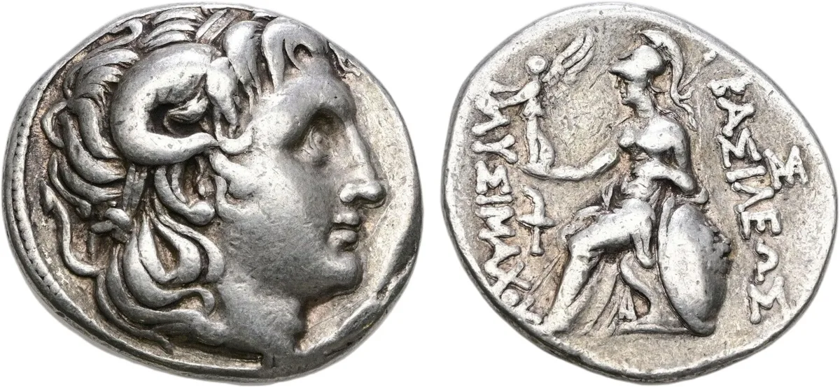 Thrace Lysimachos AR Tetradrachm Alexander Athena Amphipolis 305-281 BC
